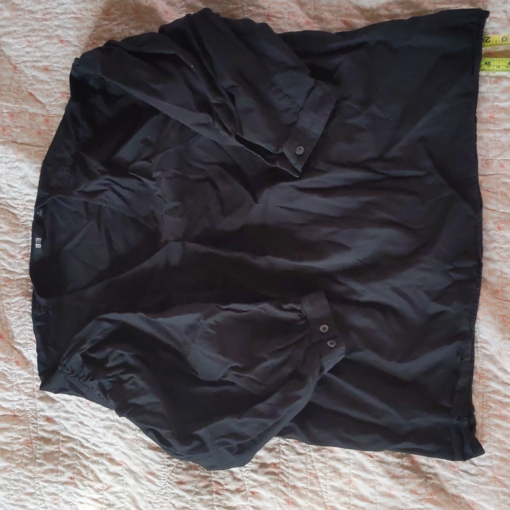 Loose v neck puff sleeve top